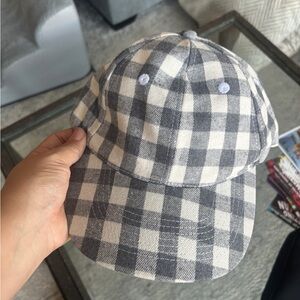 Cocus Pocus - Gray and White Checkered Cap (One Size Unisex)